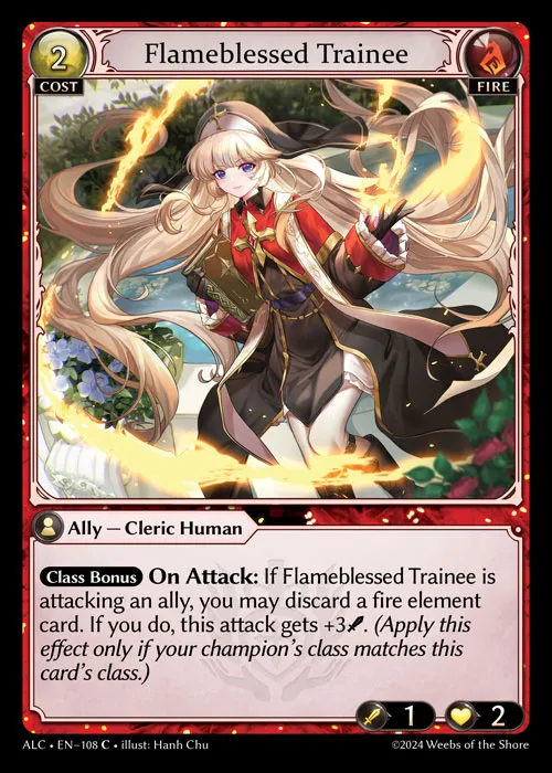 Flameblessed Trainee — Alchemical Revolution — Grand Archive