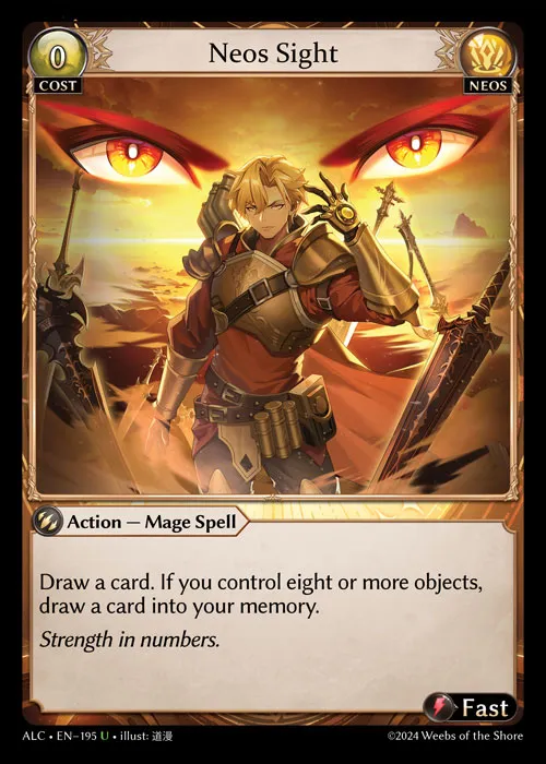 Neos Sight — Alchemical Revolution — Grand Archive