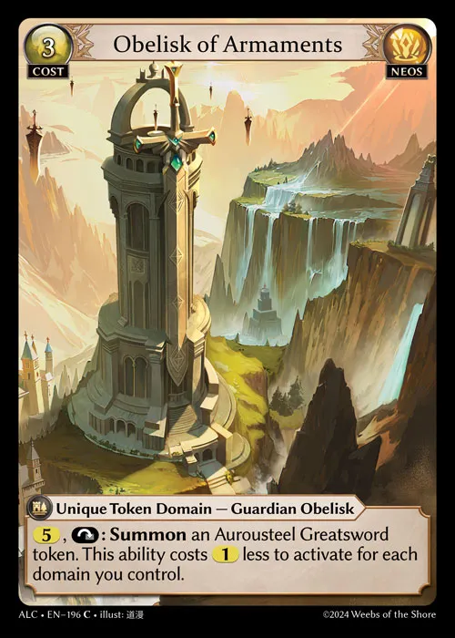Obelisk of Armaments — Alchemical Revolution — Grand Archive