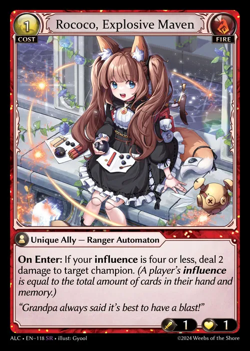 Rococo, Explosive Maven — Alchemical Revolution — Grand Archive