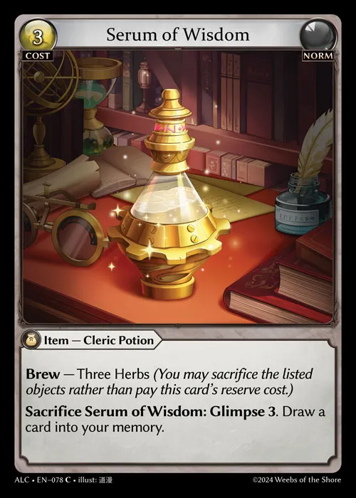 Serum of Wisdom — Alchemical Revolution — Grand Archive