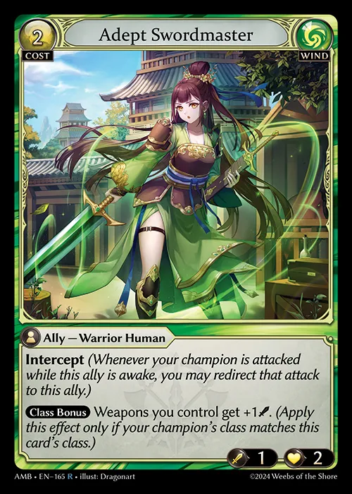 Adept Swordmaster — Mortal Ambition — Grand Archive