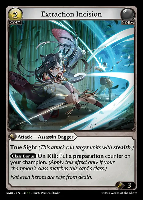 Extraction Incision — Mortal Ambition — Grand Archive TCG