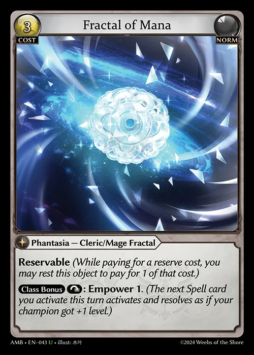 Fractal of Mana — Mortal Ambition — Grand Archive TCG