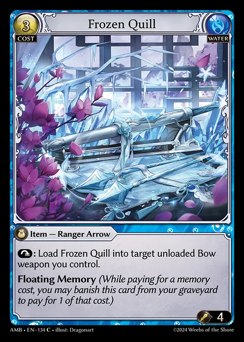Frozen Quill — Mortal Ambition — Grand Archive TCG