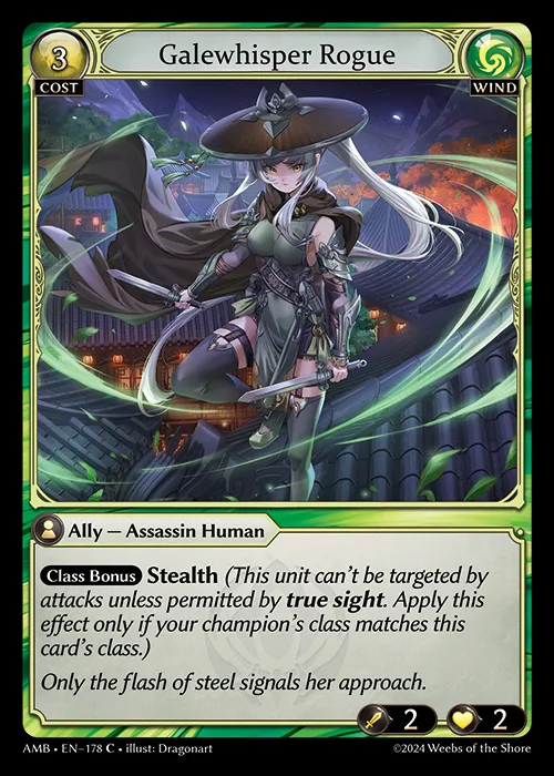 Galewhisper Rogue — Mortal Ambition — Grand Archive