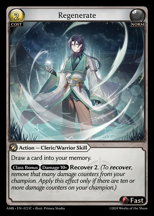 Regenerate — Mortal Ambition — Grand Archive TCG