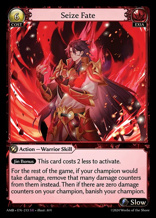 Seize Fate — Mortal Ambition — Grand Archive