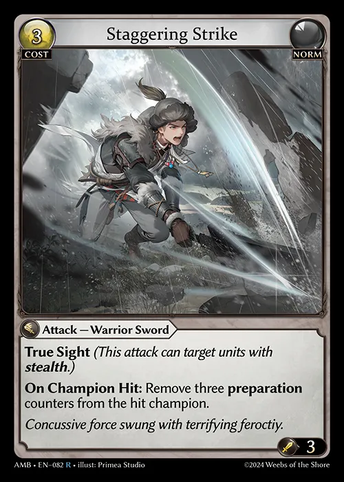 Staggering Strike — Mortal Ambition — Grand Archive TCG