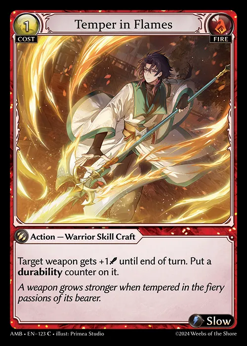 Temper in Flames — Mortal Ambition — Grand Archive
