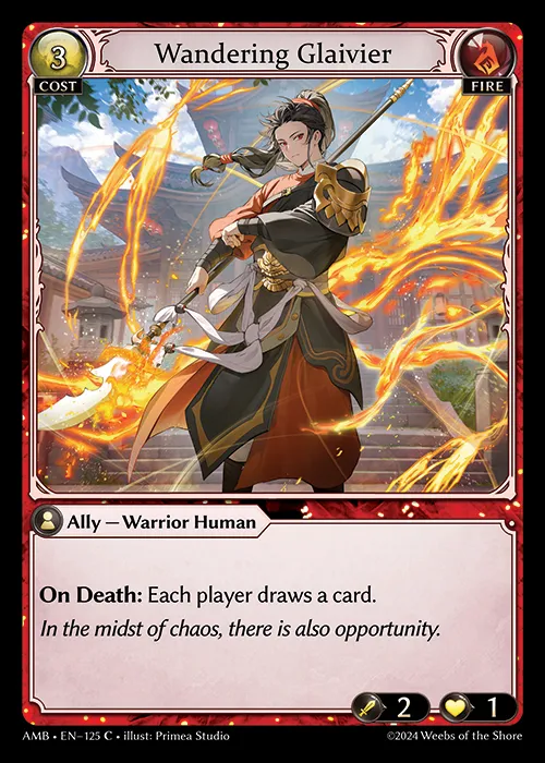 Wandering Glaivier — Mortal Ambition — Grand Archive