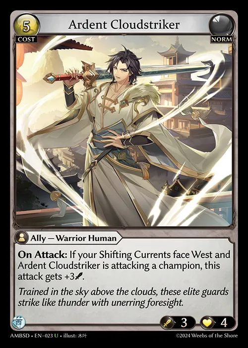 Ardent Cloudstriker — Mortal Ambition Starter Decks — Grand Archive