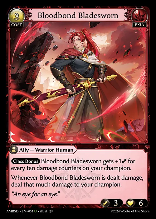 Bloodbond Bladesworn — Mortal Ambition Starter Decks — Grand Archive