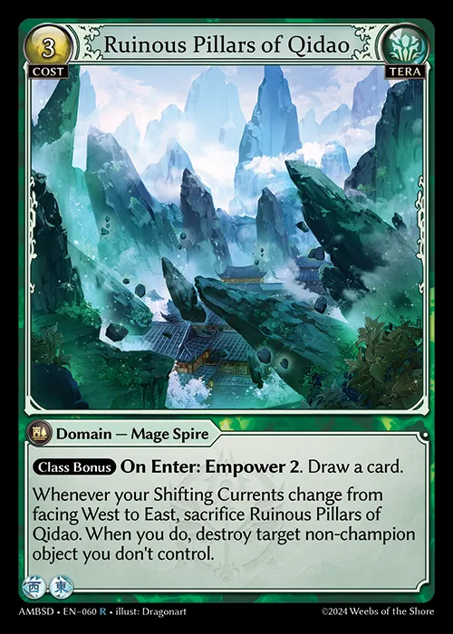 Ruinous Pillars of Qidao — Mortal Ambition Starter Decks — Grand Archive