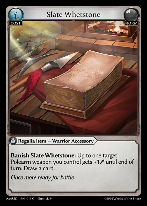 Slate Whetstone — Mortal Ambition Starter Decks — Grand Archive