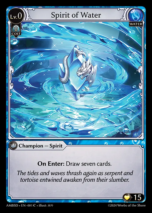 Spirit of Water — Mortal Ambition Starter Decks — Grand Archive