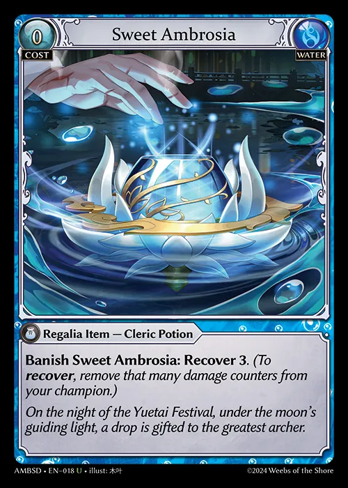Sweet Ambrosia — Mortal Ambition Starter Decks — Grand Archive