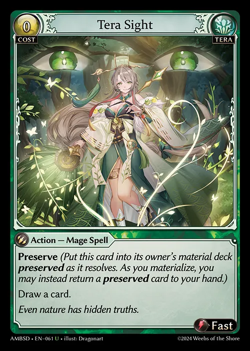 Tera Sight — Mortal Ambition Starter Decks — Grand Archive