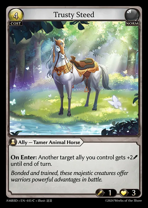 Trusty Steed — Mortal Ambition Starter Decks — Grand Archive