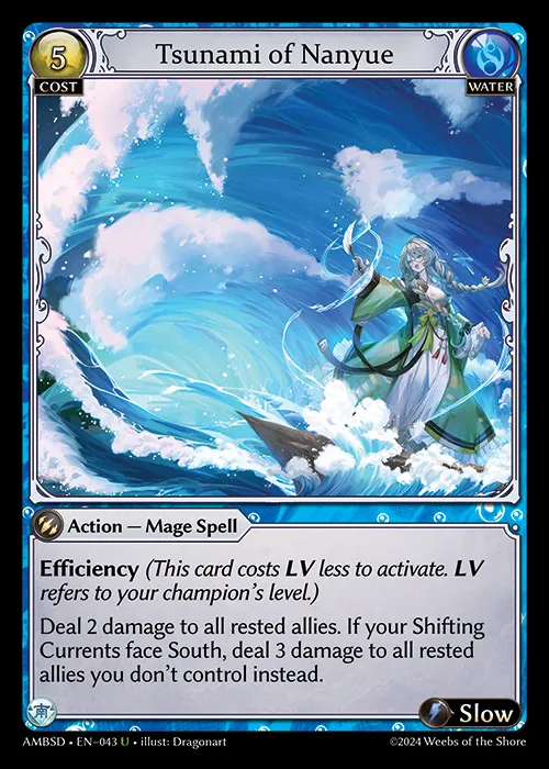 Tsunami of Nanyue — Mortal Ambition Starter Decks — Grand Archive