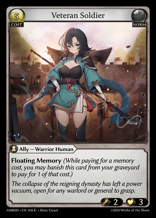 Veteran Soldier — Mortal Ambition Starter Decks — Grand Archive