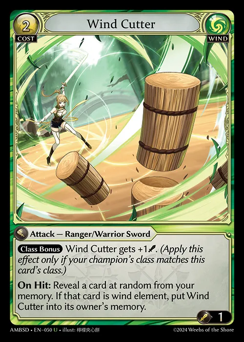 Wind Cutter — Mortal Ambition Starter Decks — Grand Archive