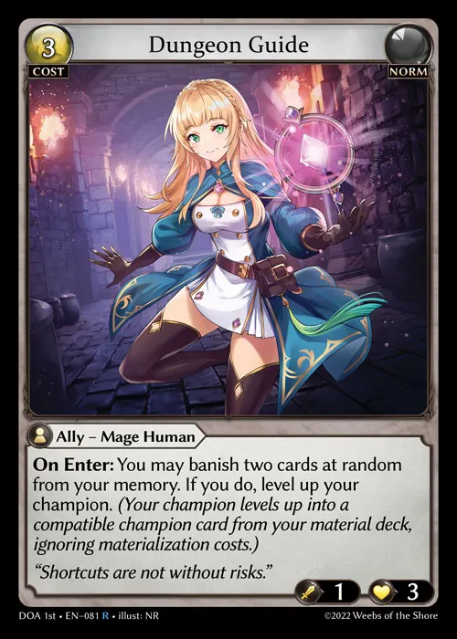 Dungeon Guide — Dawn of Ashes First Edition — Grand Archive