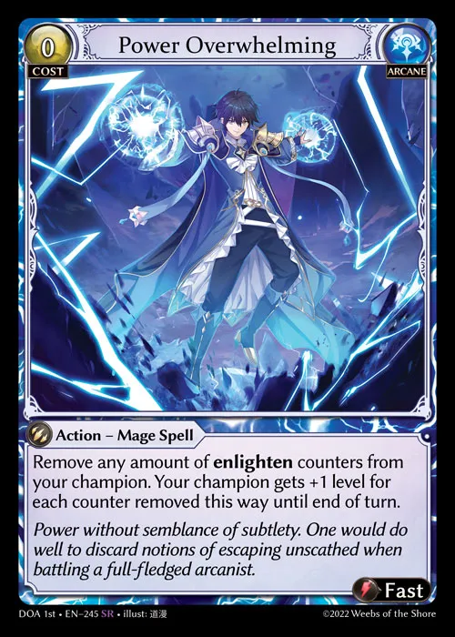 Power Overwhelming — Dawn of Ashes First Edition — Grand Archive
