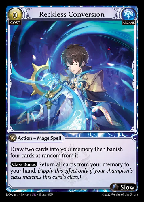 Reckless Conversion — Dawn of Ashes First Edition — Grand Archive
