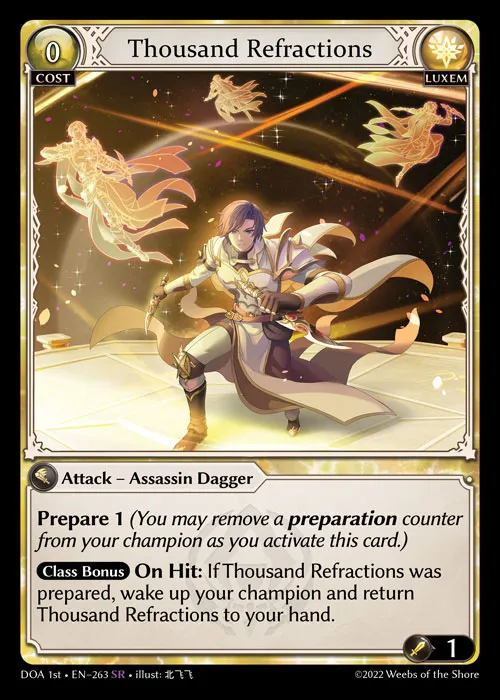 Thousand Refractions — Dawn of Ashes First Edition — Grand Archive