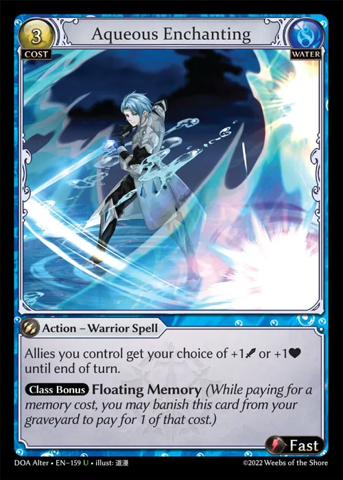 Aqueous Enchanting — Dawn of Ashes Alter Edition — Grand Archive