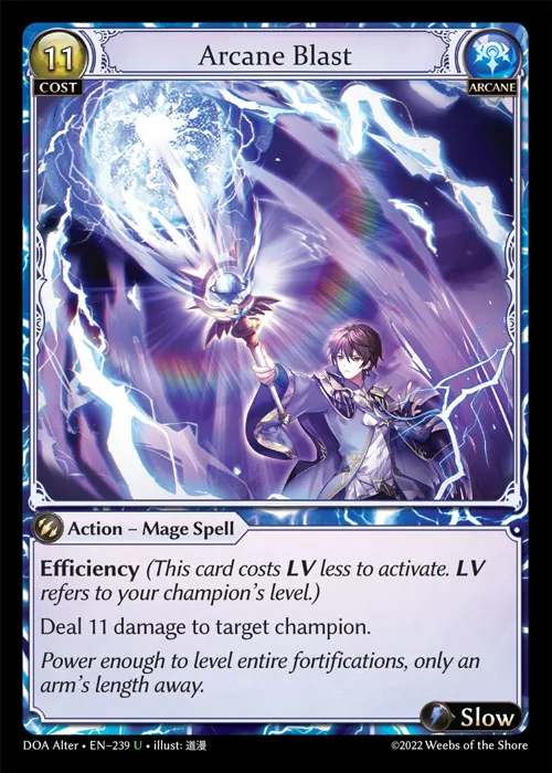 Arcane Blast — Dawn of Ashes Alter Edition — Grand Archive