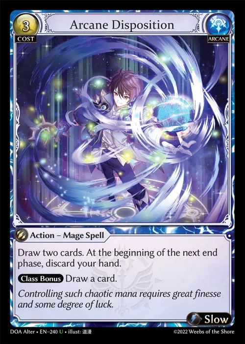 Arcane Disposition from Dawn of Ashes Alter Edition - Grand Archive TCG