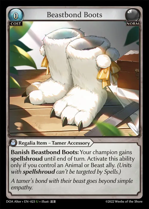 Beastbond Boots — Dawn of Ashes Alter Edition — Grand Archive