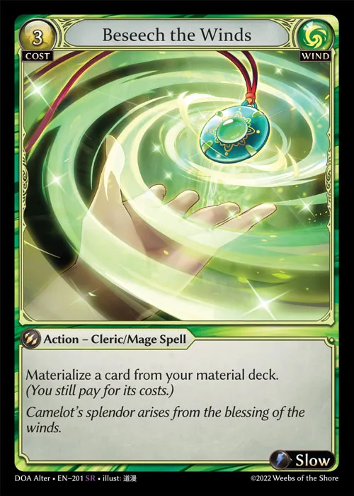 Beseech the Winds — Dawn of Ashes Alter Edition — Grand Archive TCG