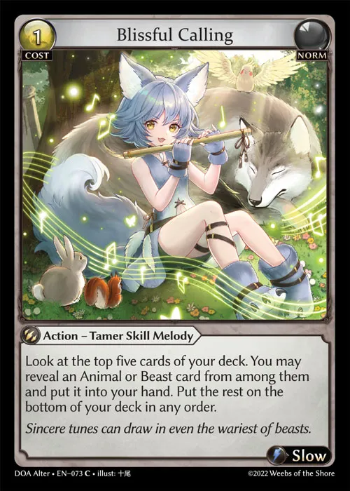 Blissful Calling — Dawn of Ashes Alter Edition — Grand Archive