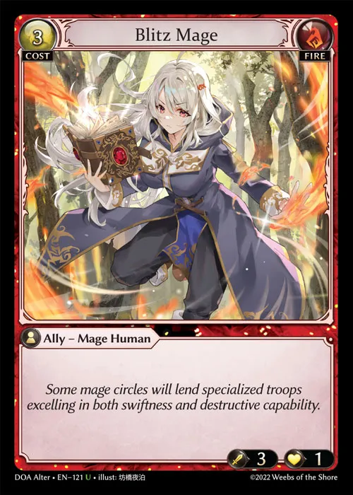 Blitz Mage — Dawn of Ashes Alter Edition — Grand Archive