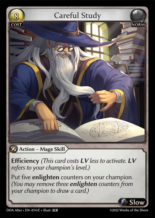 Careful Study — Dawn of Ashes Alter Edition — Grand Archive