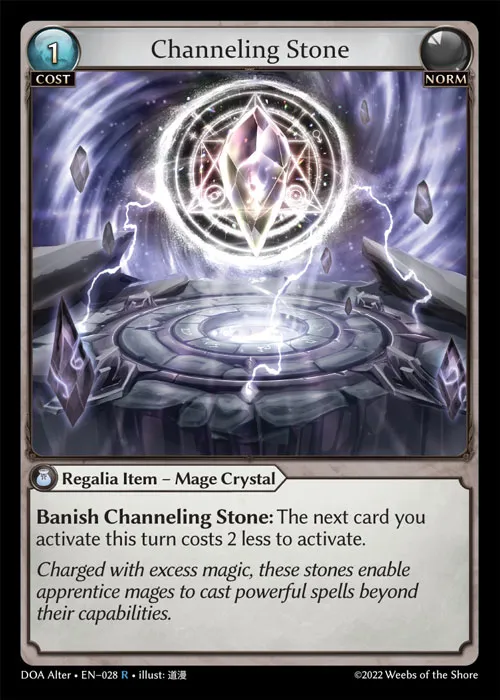 Channeling Stone — Dawn of Ashes Alter Edition — Grand Archive