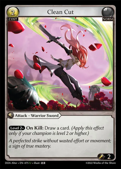 Clean Cut — Dawn of Ashes Alter Edition — Grand Archive