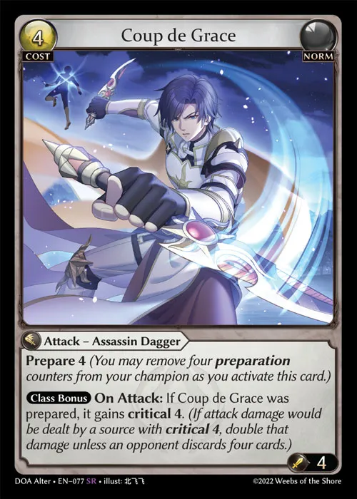 Coup de Grace — Dawn of Ashes Alter Edition — Grand Archive