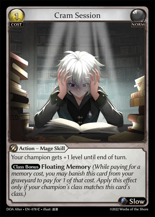 Cram Session — Dawn of Ashes Alter Edition — Grand Archive