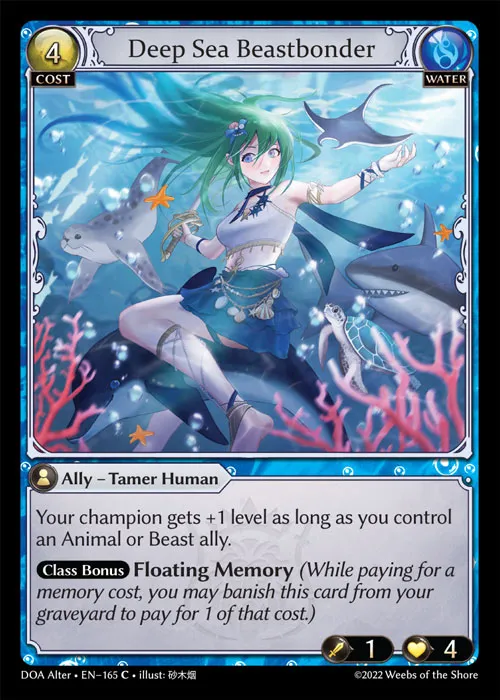 Deep Sea Beastbonder — Dawn of Ashes Alter Edition — Grand Archive