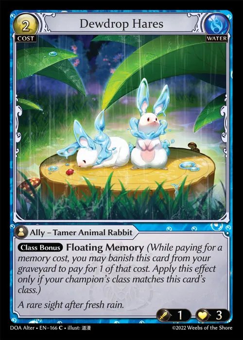 Dewdrop Hares — Dawn of Ashes Alter Edition — Grand Archive