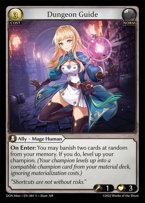 Dungeon Guide — Dawn of Ashes Alter Edition — Grand Archive
