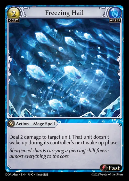 Freezing Hail — Dawn of Ashes Alter Edition — Grand Archive