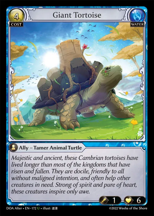Giant Tortoise — Dawn of Ashes Alter Edition — Grand Archive