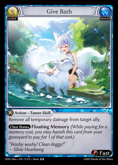 Give Bath — Dawn of Ashes Alter Edition — Grand Archive