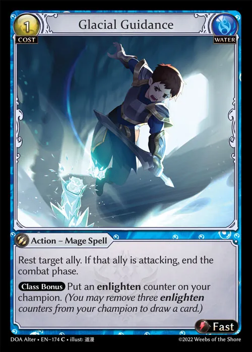 Glacial Guidance — Dawn of Ashes Alter Edition — Grand Archive