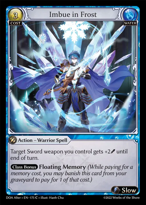Imbue in Frost — Dawn of Ashes Alter Edition — Grand Archive